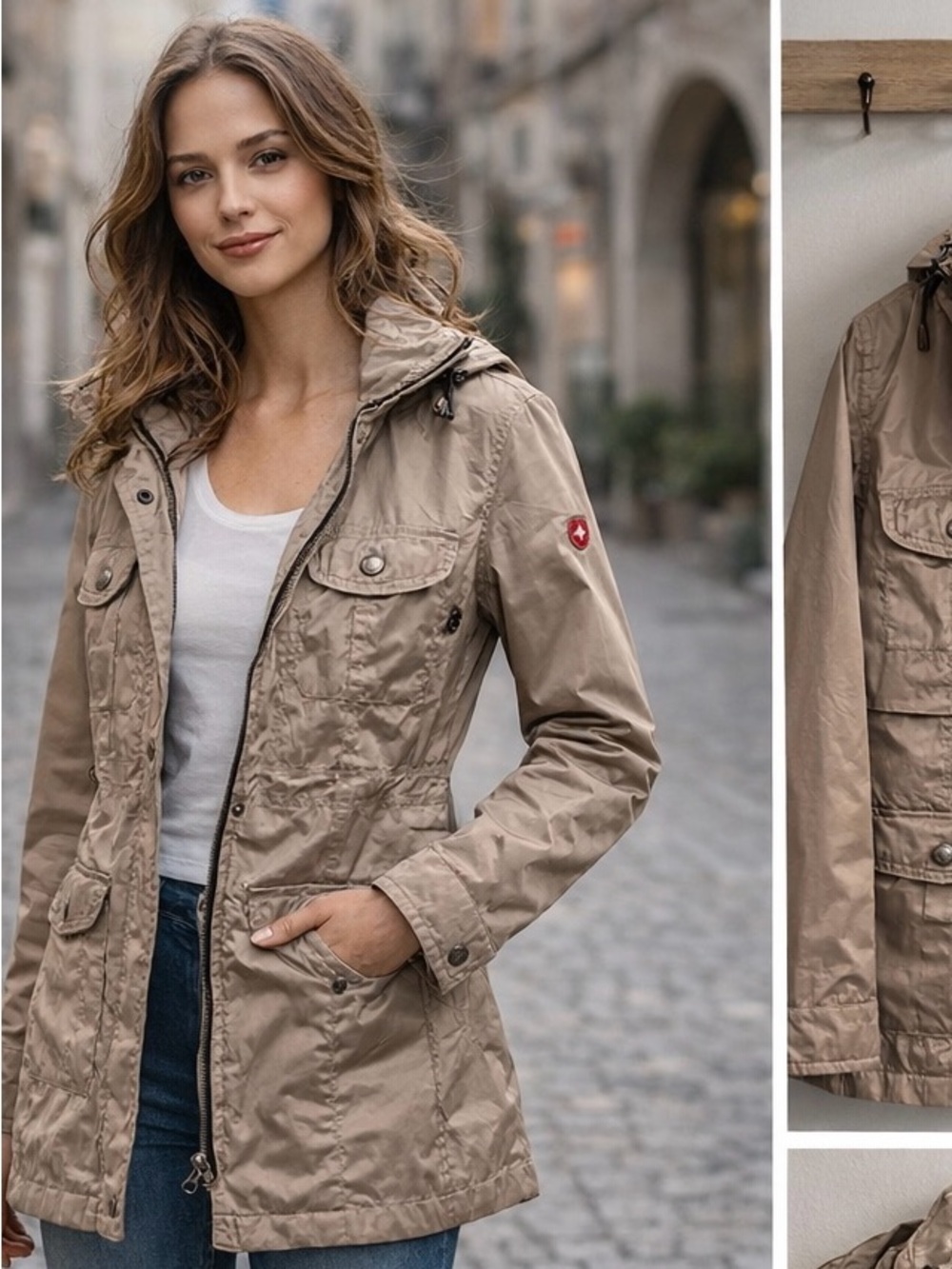 Wellensteyn Sunrise Luxury Jacket Sand Glossy Coat Exclusive European Style